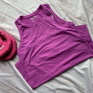 REEBOK ATHLETIC TANK PURPLE FITNESS TOP  SIZE SM